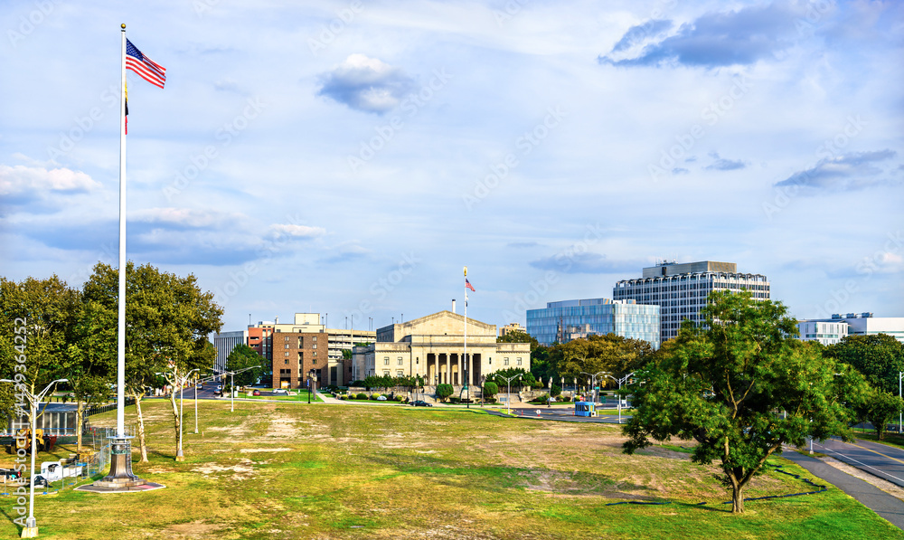 The War Memorial and the Patriots Theater in Trenton, New Jersey
