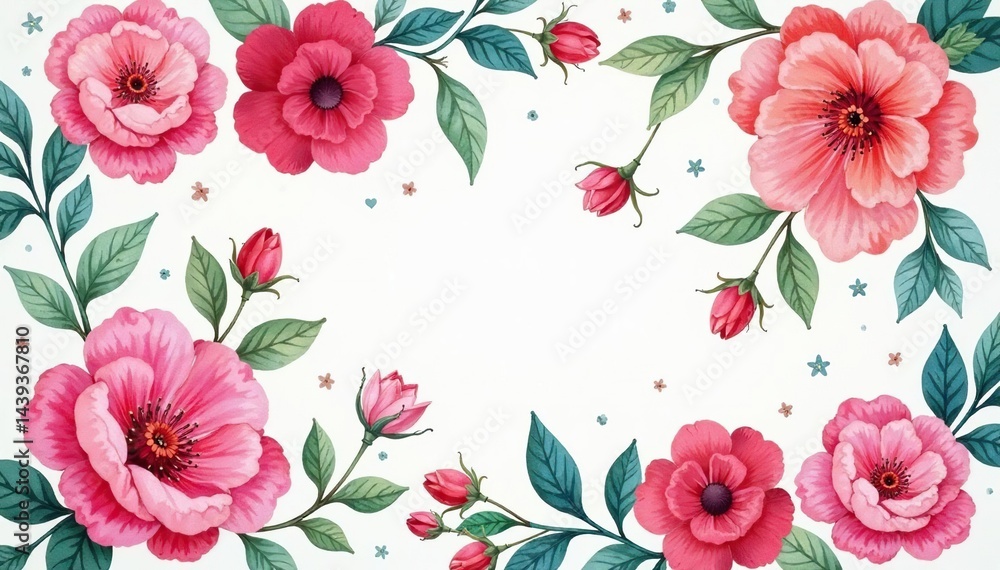 custom made wallpaper toronto digitalIntricate watercolor floral pattern, soft hues, pattern, graphic