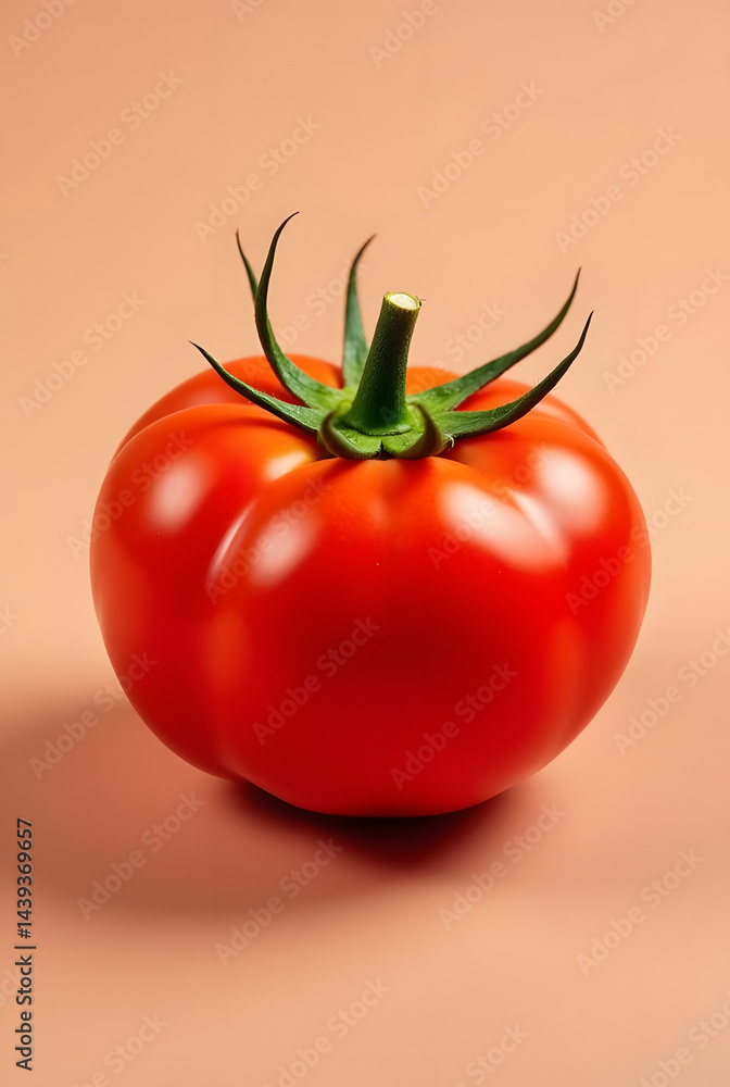 red tomato on a white background red tomato on a white background