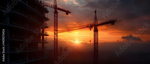 Construction Site at Sunset (1)