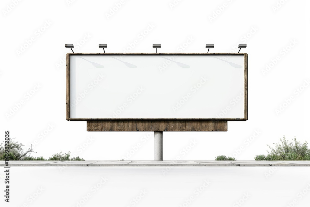 Obraz premium Interactive Billboards: Engage with Live Data Isolated On White Background.