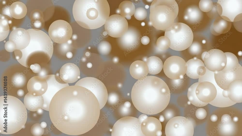 Abstract Spheres Floating with Glowing Light and Gentle Motion Abstract Spheres Floating with Glowing Light and Gentle Motion