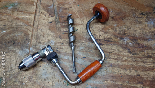 Quadro su tela carpenters bit brace and bit