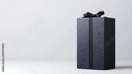 Obraz na płótnie Packaging Black Box 3d Mockup isolated on white background w salonie