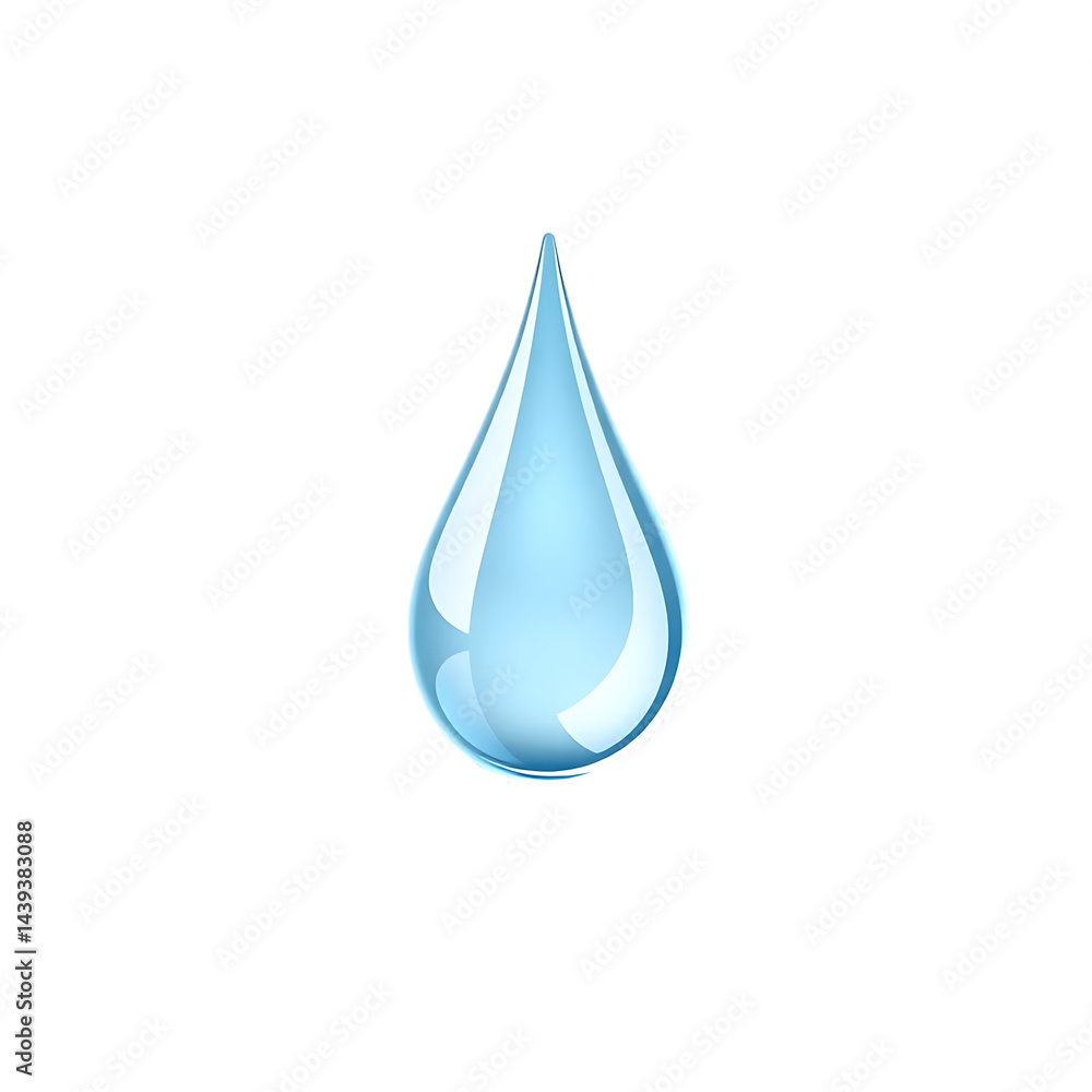 Realistic Transparent Water Droplet Realistic Transparent Water Droplet