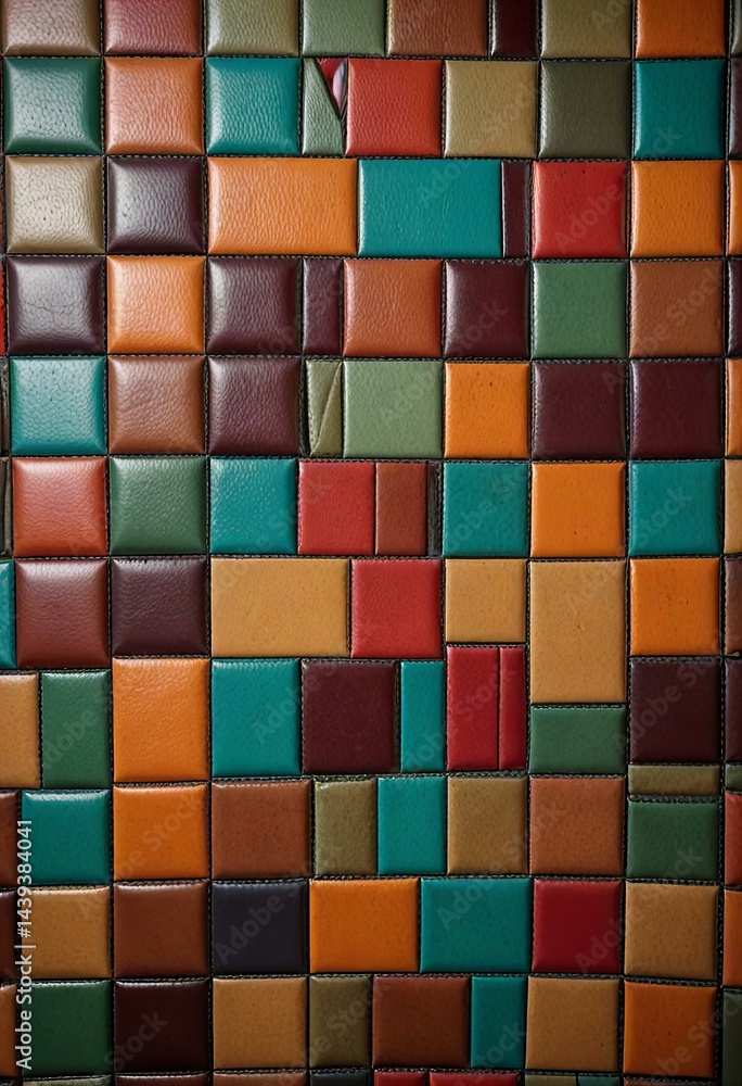 Abstract leather mosaic, high quality Abstract leather mosaic, high quality