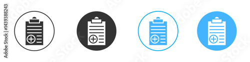 Medical report icon Vector Graphic set