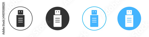 usb drive icon Vector Graphic set