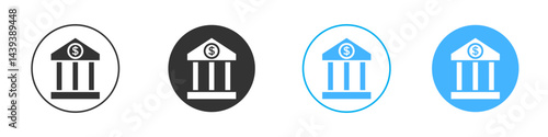 Bank icon Vector Graphic set