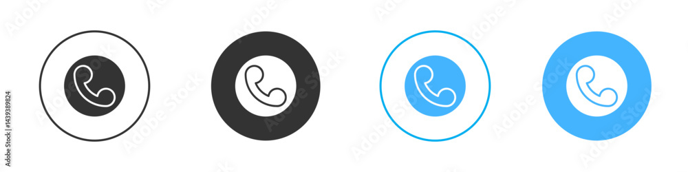 Call icon Vector Graphic set Call icon Vector Graphic set