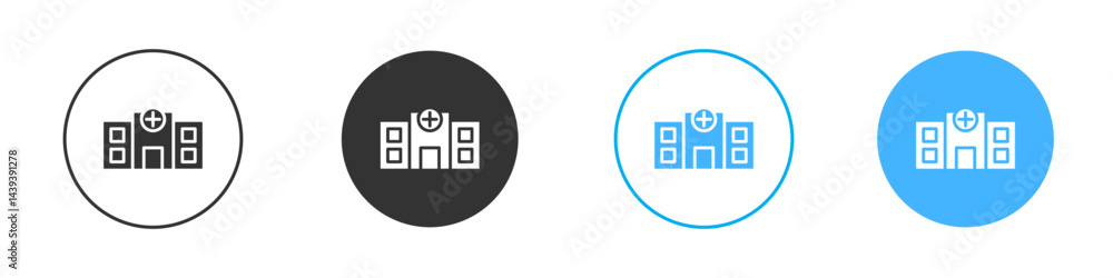 Hospital icon Vector Graphic set Hospital icon Vector Graphic set