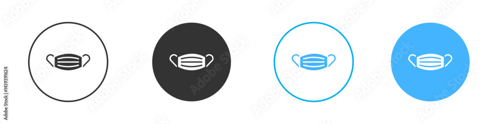 Mask icon Vector Graphic set Mask icon Vector Graphic set