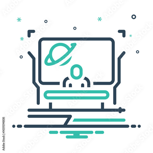 Mix icon for live news