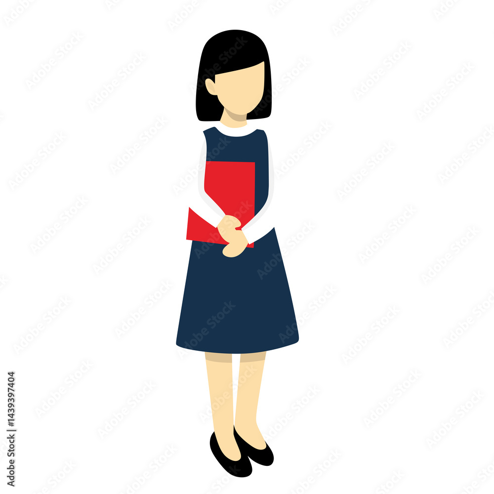 female student carrying a book female student carrying a book