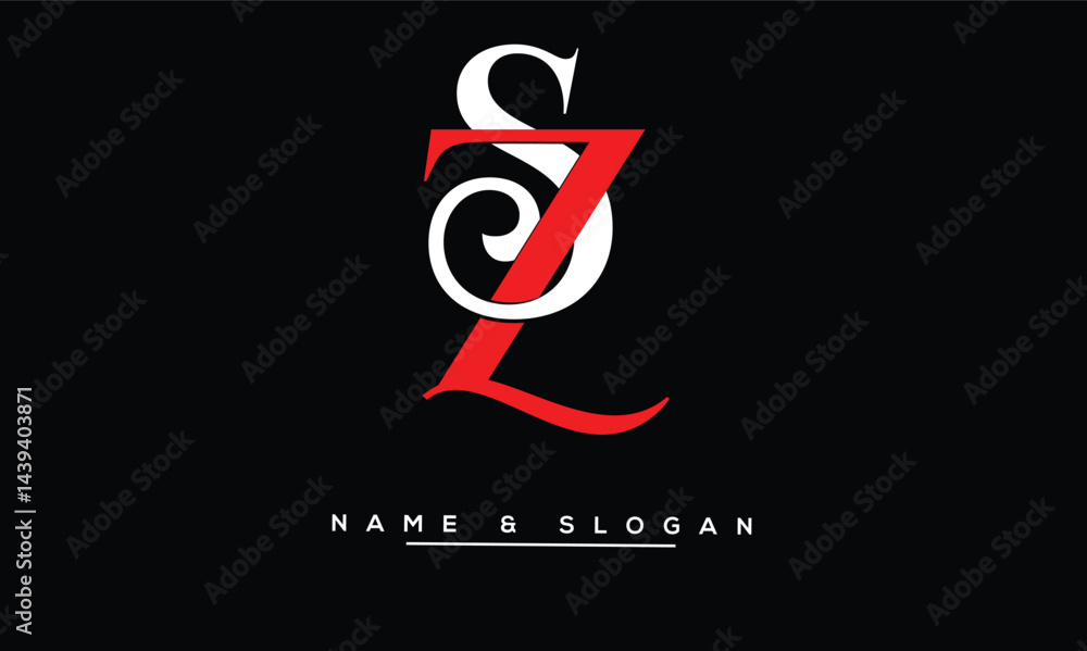SZ, ZS Abstract Letters Logo Monogram