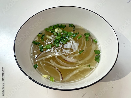 Vietnamese traditional broth with herbs and spices