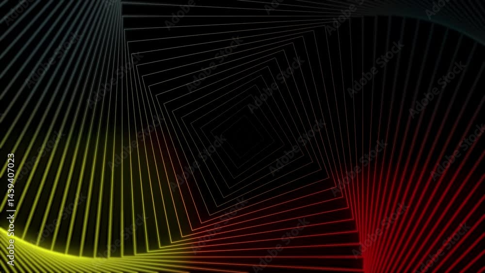 Neon light graphic featuring vibrant yellow and red lines on a dark background. Perfect for nightclub posters or futuristic designs. Neon light graphic featuring vibrant yellow and red lines on a dark background. Perfect for nightclub posters or futuristic designs.