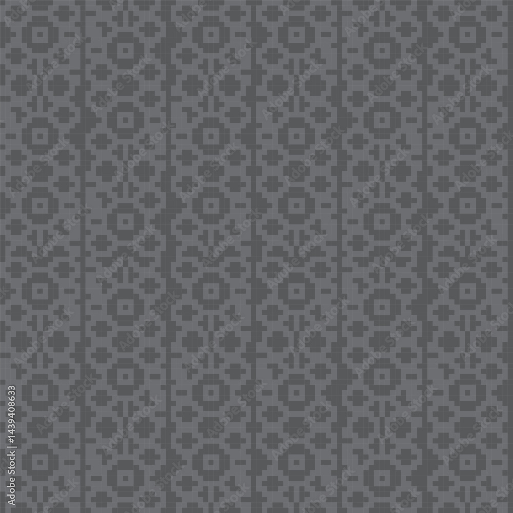 Monochrome Textured Fair Isle Seamless Pattern Design Monochrome Textured Fair Isle Seamless Pattern Design