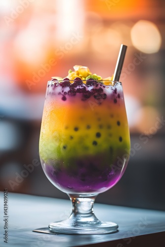 layered ombré drink crystal clear