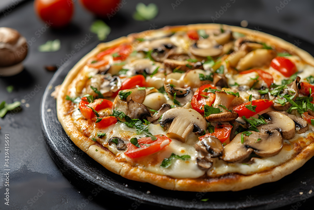 Product photo of mushroom omelette