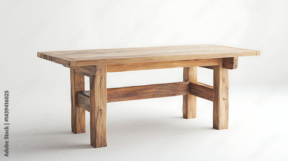 A wooden table with a white background A wooden table with a white background