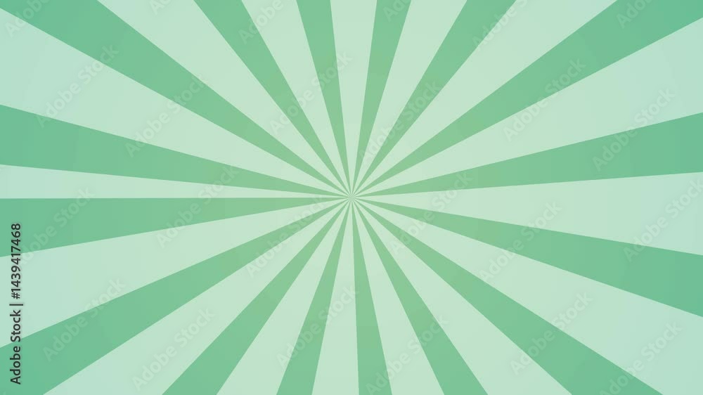 Green and white striped radial pattern suitable for backgrounds, textiles, packaging, and design projects. Suitable for summer themed designs. Green and white striped radial pattern suitable for backgrounds, textiles, packaging, and design projects. Suitable for summer themed designs.