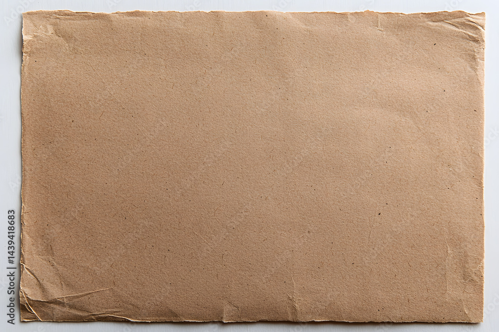 Brown Kraft paper, recycled paper texture background. Brown paper sheet