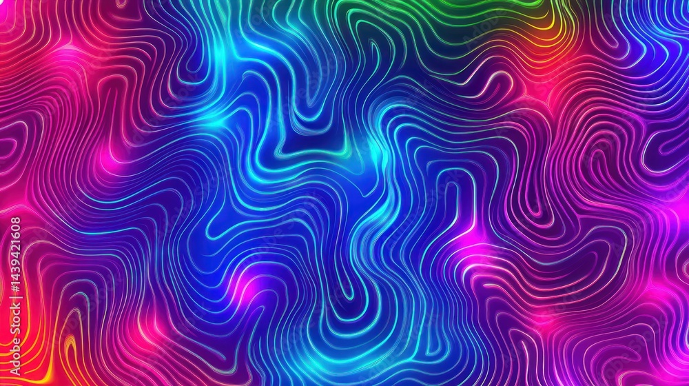 Obraz premium Vibrant Abstract Lines Background