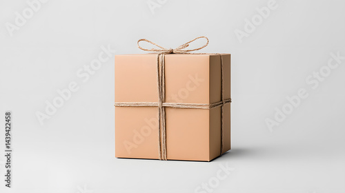 Obraz na płótnie Packaging Box 3d Mockup isolated on white background w salonie