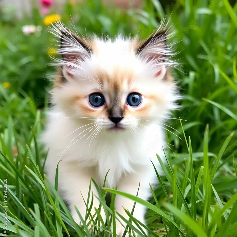Sweet Ragdoll Kitten, 5 Months of Cuteness Sweet Ragdoll Kitten, 5 Months of Cuteness