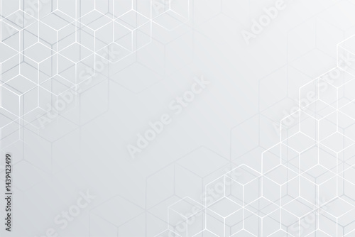 White abstract gradient wave wallpaper