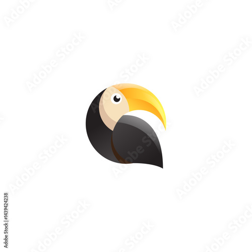 Taucan Bird Gradient Logo Icon