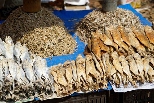 fish on a local market in mumbai