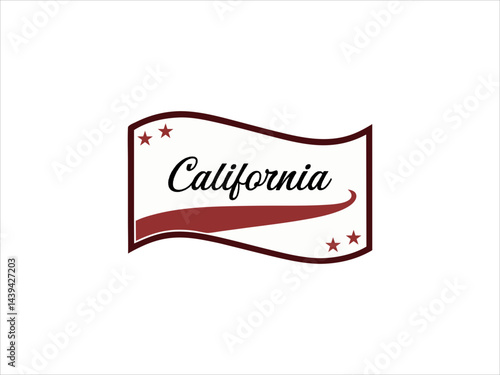A classic, vintage inspired logo featuring a silhouette of a California grizzly bear standing atop a stylized base, with the word "California" prominently displayed below.