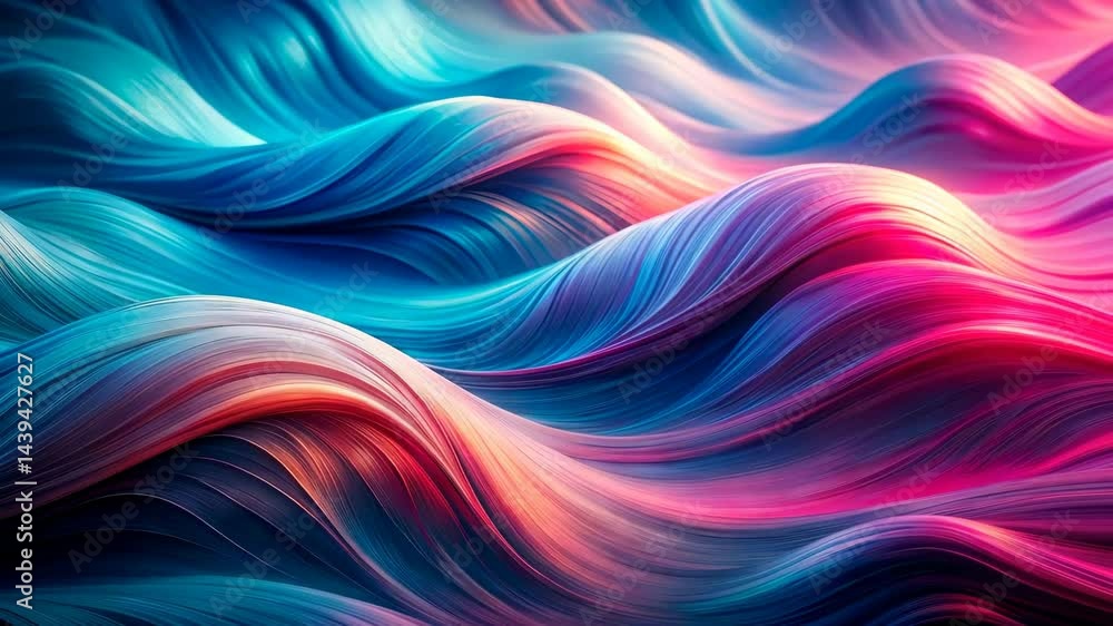 Mesmerizing Flow Abstract Waves in Vibrant Hues of Blue, Pink, and Purple Mesmerizing Flow Abstract Waves in Vibrant Hues of Blue, Pink, and Purple