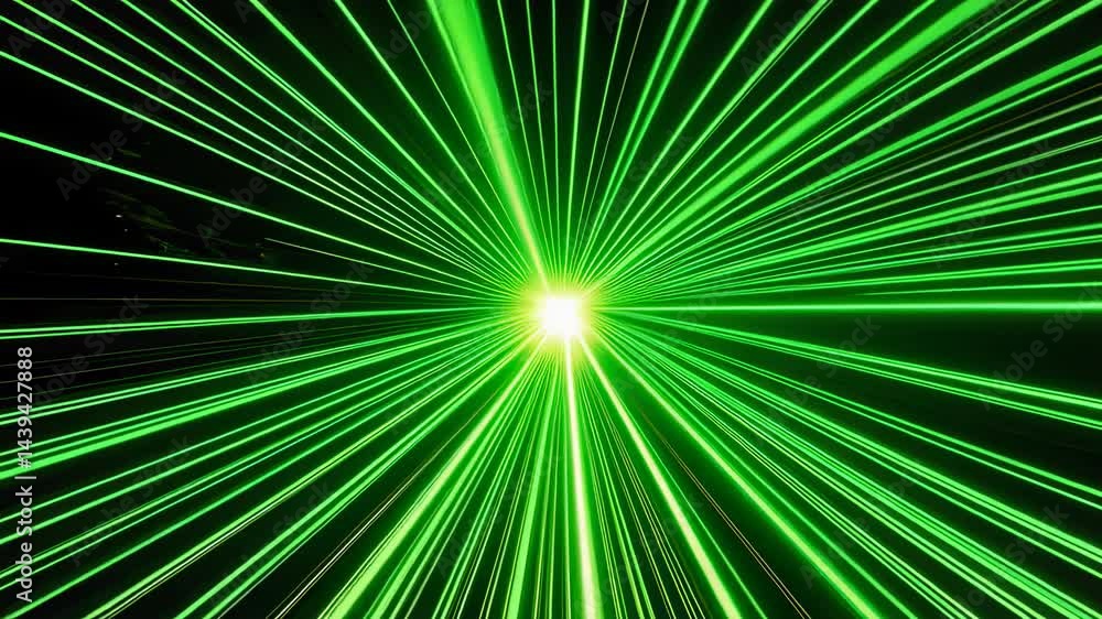 Hyperspace Jump Green Laser Light Tunnel Hyperspace Jump Green Laser Light Tunnel