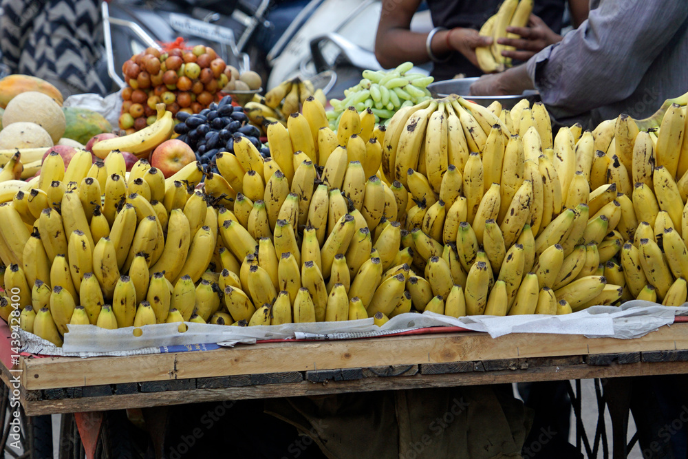 fresh fruits from the local market in india