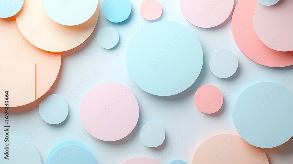 Pastel colored paper shapes floating on light grey background, minimalist clean graphic design for modern presentation, creative art concept, abstract geometric shapes in soft tones, Pastel colored paper shapes floating on light grey background, minimalist clean graphic design for modern presentation, creative art concept, abstract geometric shapes in soft tones,