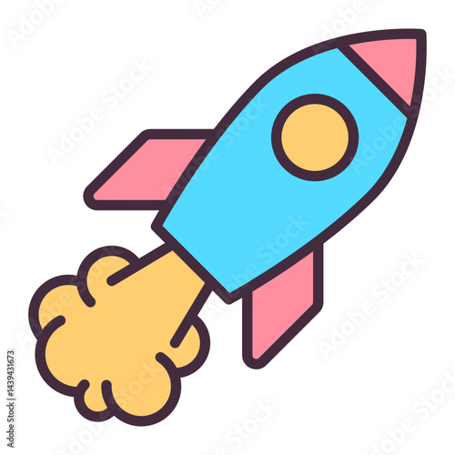 Rocket launch icon