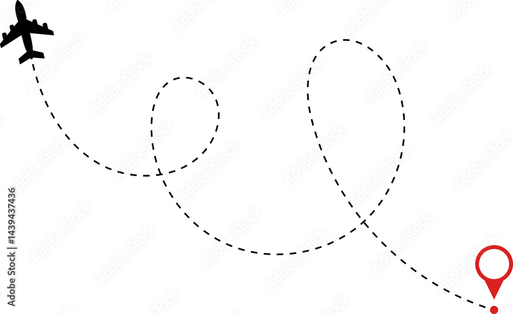 Route icon - two points with dotted path and location pin. Route location icon two pin sign and dotted line. Travel icon. Travel from start point and dotted line tracing. Route icon - two points with dotted path and location pin. Route location icon two pin sign and dotted line. Travel icon. Travel from start point and dotted line tracing.