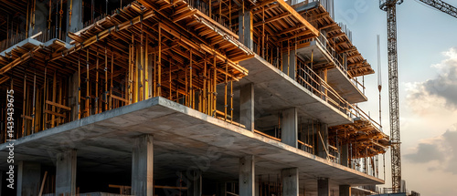 Construction Site of a Multi-Story Building