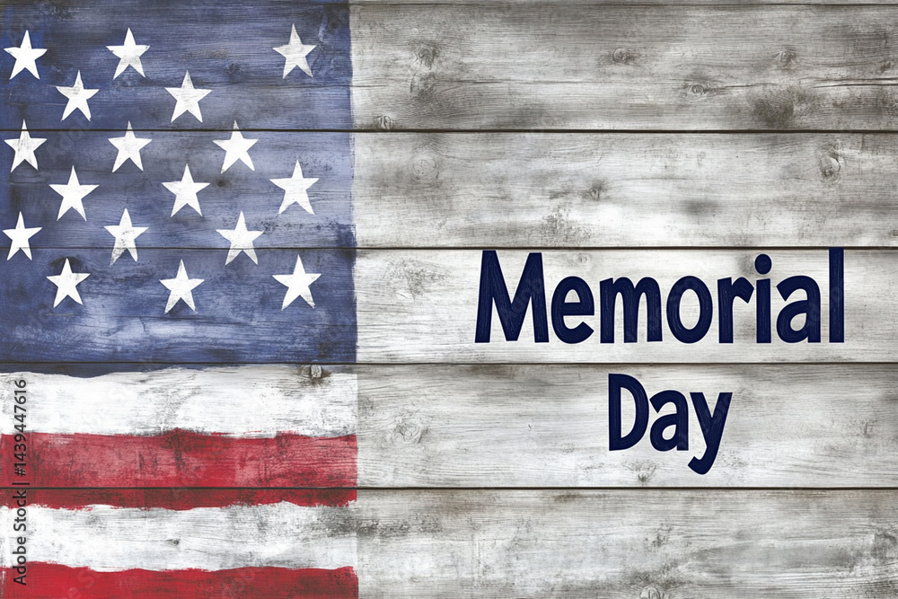 Fototapeta premium american flag on old brick wall