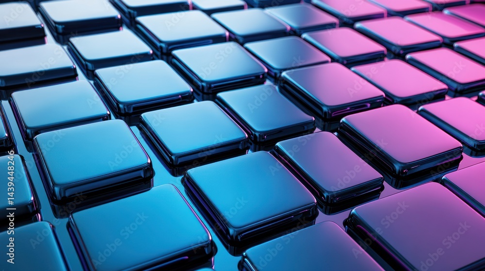 Abstract 3D squares in vibrant colours Abstract 3D squares in vibrant colours