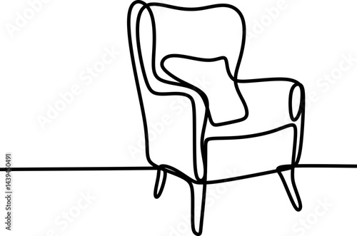 Minimalist Furniture Continuous Line