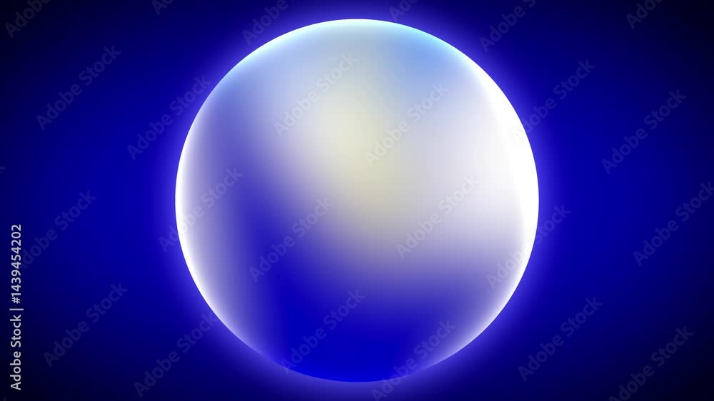 White sphere on a blue background for science, technology, minimalistic design, concept, abstract, 3D rendering, digital art, graphic design projects. White sphere on a blue background for science, technology, minimalistic design, concept, abstract, 3D rendering, digital art, graphic design projects.