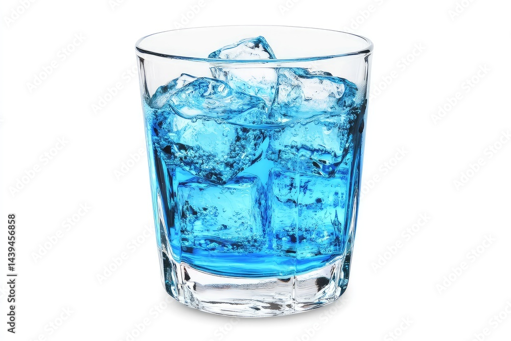 Icy blue beverage in a rocks glass (1) Icy blue beverage in a rocks glass (1)