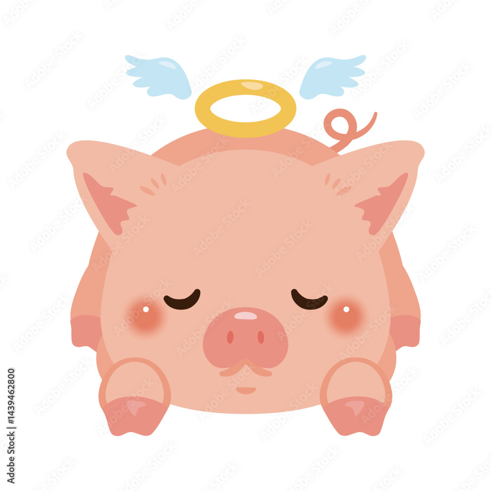 亡くなったブタのイラスト 亡くなったブタのイラスト