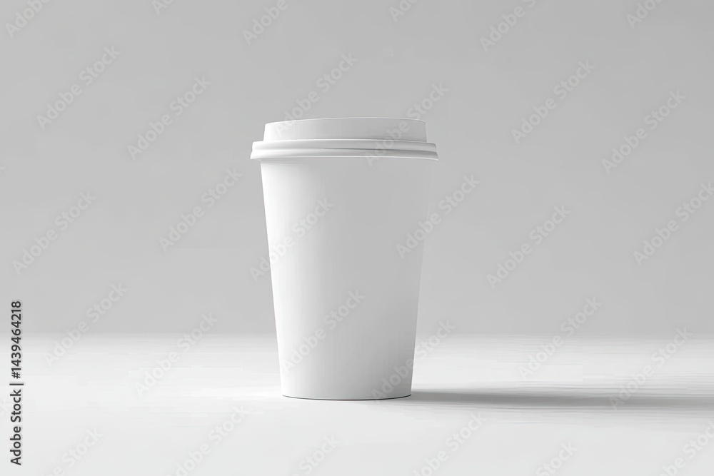Blank white disposable coffee cup Blank white disposable coffee cup