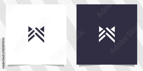 letter w logo design vector