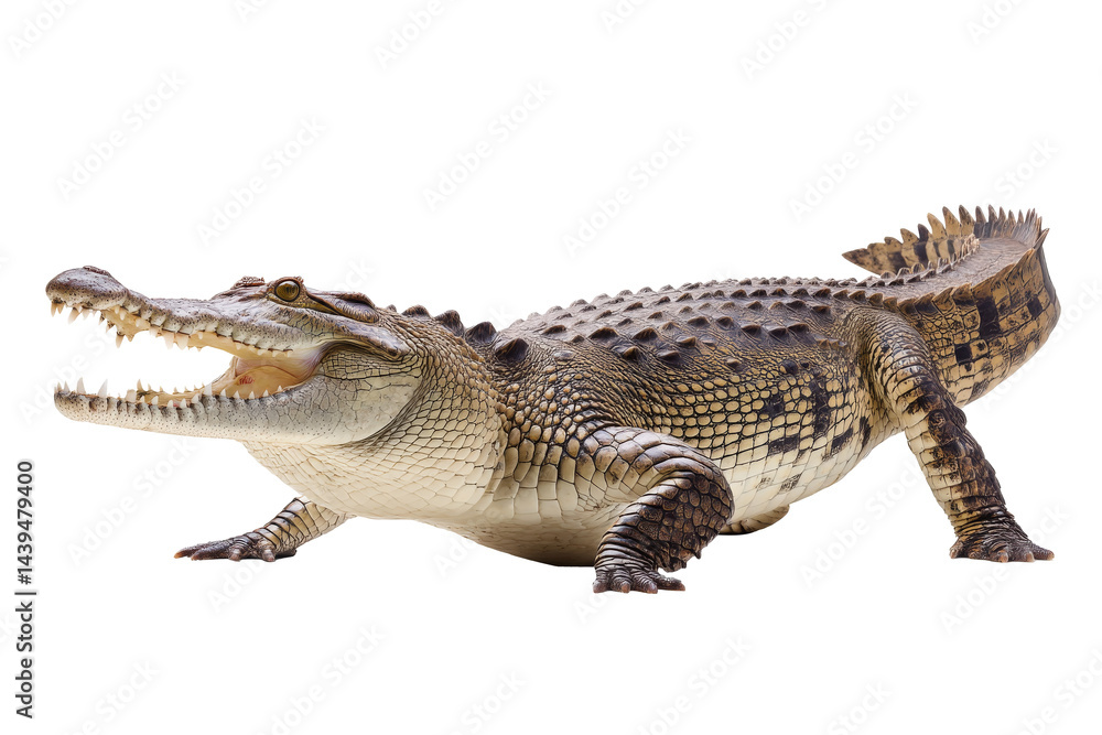 Naklejka premium Crocodile Close Up